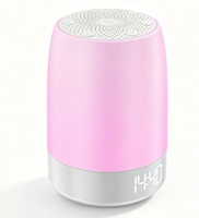 Machine à bruit blanc pour bébé, lampe multicolore, lecture Bluetooth, réveil