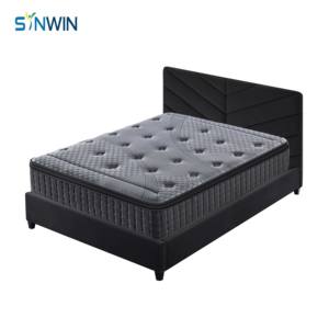 Matelas orthopédique <span class=keywords><strong>de</strong></span> luxe <span class=keywords><strong>de</strong></span> 30 cm avec ressorts ensachés à 5 zones, surmatelas Euro Top et mousse à mémoire <span class=keywords><strong>de</strong></span> forme pour un confort durable - Product Image 6