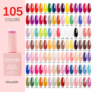 Cloverfei Juego de esmalte de <span class=keywords><strong>uñas</strong></span> de gel UV Altamente pigmentado Esmalte de brillo de alto remojo para uso en salón Suministros de <span class=keywords><strong>uñas</strong></span> de color - Product Image 6