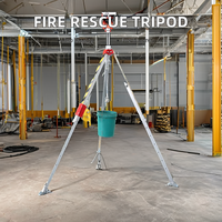 Équipement de lutte contre l'incendie et accessoires de style SCBA Yuexiang YX-JSJ1200LB, trépied de sauvetage pour le levage, sécurité, accès aux espaces restreints