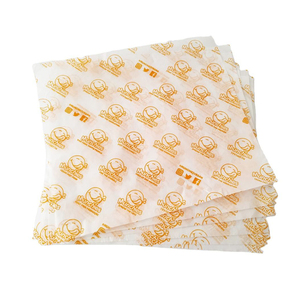 Fogli di carta cerata personalizzati per alimenti pre-tagliati piegati carta oleata stampante sandwich hamburger avvolge carta - Product Image 6