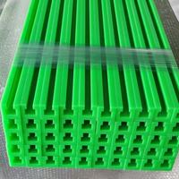 Rail de guidage en polyéthylène à gorge en T, simple rangée, haute précision 08B, capacité de charge de 50 000 molécules, support en nylon vert
