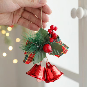 Campanas de Metal Navideñas Rojas Hechas a Mano, Accesorios de Bricolaje, Decoración Navideña, Campanas Metálicas para Colgar en el Árbol de Navidad, Adorno de Campana Navideña - Product Image 5
