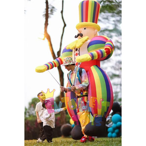 Disfraz <span class=keywords><strong>de</strong></span> marioneta <span class=keywords><strong>de</strong></span> payaso inflable <span class=keywords><strong>de</strong></span> dibujos animados coloridos para caminar - Product Image 4
