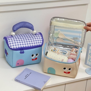 Multifunción de gran capacidad Mini Cute Little House Styling Handheld Cosmetic Bag Neceser DE ASEO Bolsa de almuerzo de mantenimiento fresco - Product Image 2