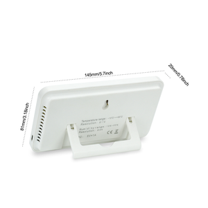 Medidor de umidade temperatura digital lcd maior, com alarme, relógio, higrômetro com luz de fundo ys201 - Product Image 4