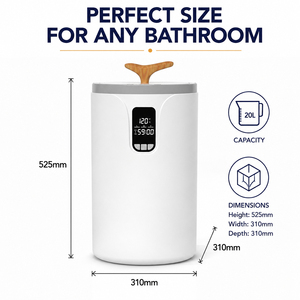 Pemanas Handuk Terbaik dengan 3 Pengaturan Suhu Layar LCD 20L Ember Pemanas Handuk Besar untuk Kamar Mandi & Spa - Product Image 2