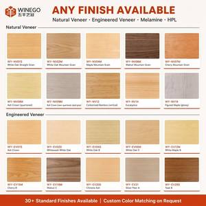 WINEGO stile industriale impiallacciatura di <span class=keywords><strong>legno</strong></span> pannelli acustici perforati resistente al fuoco parete pannello acustico - Product Image 4