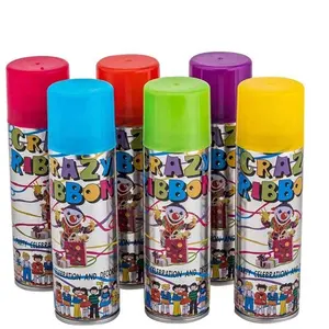 Allinthree 250ml 350ml Taiwan Crazy Ribbon String Spray per la decorazione di nozze di compleanno della festa