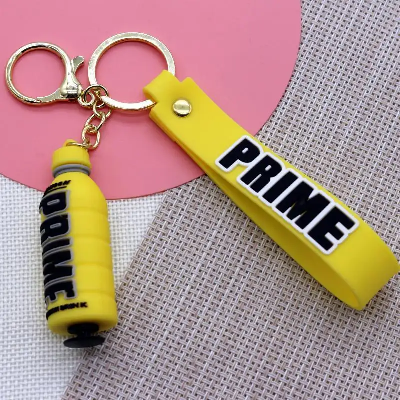 Prime porte-clés Prime boisson porte-clés nouveau dessin animé mignon Prime 3D Anime cadeau LED Prime boisson porte-clés