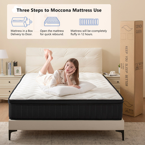 Colchón Personalizado de Alta Gama a <span class=keywords><strong>Precio</strong></span> de Fábrica, Tamaño Queen y King, Espuma Viscoelástica Comprimida, Colchón de Muelles Ensacados Dobles - Product Image 5