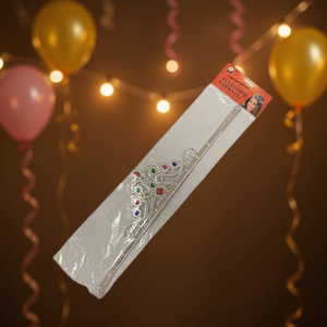 MNJ Queen Crown 12Pcs Silver Rhinestone Party Accessory Hairband Headpiece - Product Image 2