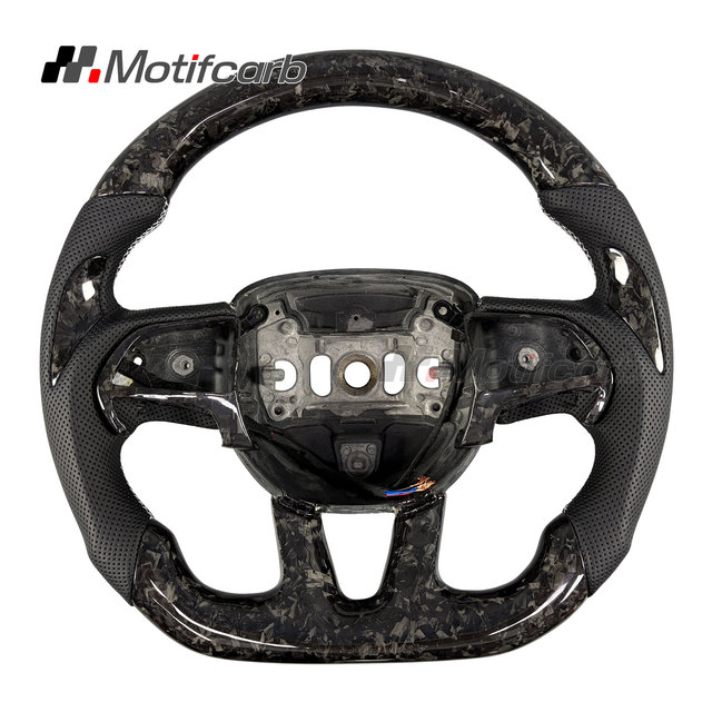for Dodge Charger Hellcat SRT R/T for Jeep Grand Cherokee Trackhawk 2013-2023 Customized Forged Carbon Fiber Steering Wheel