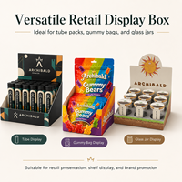 Échantillon Gratuit : Boîte de Présentation en Carton Ondulé Personnalisée pour Comptoir de Magasin, Lot de 25 Supports Pré-roulés pour Cones Herbacés avec Fente