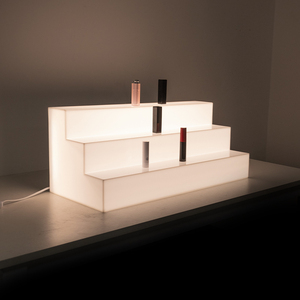 Hộp Đèn chiếu sáng hình thang, mỹ phẩm, đồ chơi hiển thị đứng, hộp đèn trống không có nội dung tùy chỉnh hộp hiển thị Acrylic - Product Image 3