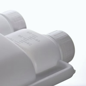 Botella Dosificadora de Laboratorio de Plástico HDPE de Doble Cuello, Blanca, de 100ml, 250ml, 500ml, 1000ml, Disponible en Fábrica - Product Image 4