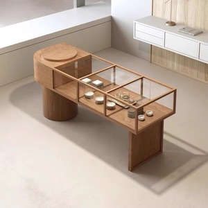 Moderne Stijl Glazen Kast Vitrine Met <span class=keywords><strong>Led</strong></span> Licht Groothandel Sieraden Showcase Voor Winkelcentrum Gebruik Thee Set Eiland Tafel - Product Image 3