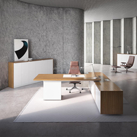 Bureau PDG haut de gamme Mobilier de bureau patron moderne Gestionnaire de table Bureau de direction