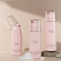 Flacon de mousse pour soins de la peau en PET rose en gros, 100 ml, 120 ml, 150 ml, flacon rechargeable à pompe, fabricant de flacons de mousse rechargeables