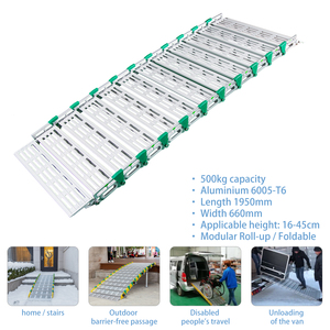 <span class=keywords><strong>Rampe</strong></span> Enroulable Simplywalk 500 kg Longueur 1,95 m Panneau Latéral Robuste <span class=keywords><strong>Rampe</strong></span> de Mobilité Fournisseur de Rampes à Long Terme Usine ISO 13485 - Product Image 2