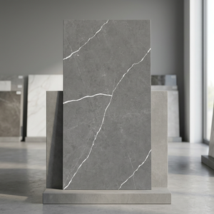 Retro Terrazzo 600x1200mm Glossy Carving Glazed Porcelain Floor And Wall Slab Tiles - Product Image 1
