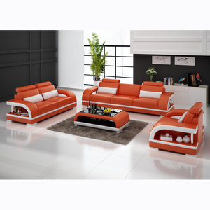 1 + <span class=keywords><strong>2</strong></span> + 3 canapés de salon en cuir véritable canapé ensemble - Product Image 4