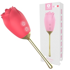 S-HANDE Vibratore a Forma <span class=keywords><strong>di</strong></span> Rosa in <span class=keywords><strong>Silicone</strong></span> per Stimolazione Clitoridea, Giocattolo Erotico per Donne - Product Image 1
