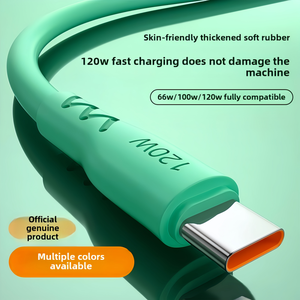 Câble Type C 6A à charge rapide, en nylon tressé épais, pour téléphones mobiles Huawei Glory 60 Xiaomi Android - Product Image 6