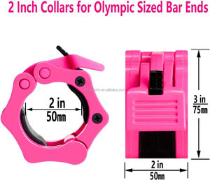 Colliers de serrage pour barres de <span class=keywords><strong>musculation</strong></span> 2 pouces à dégagement rapide pour haltères, entraînement, fitness et <span class=keywords><strong>musculation</strong></span> - Product Image 4
