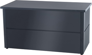 <span class=keywords><strong>Coffre</strong></span> de rangement extérieur en métal de style européen <span class=keywords><strong>Anthracite</strong></span> 400L, bac de rangement en acier étanche avec couvercle verrouillable, capacité de charge 100KG - Product Image 4