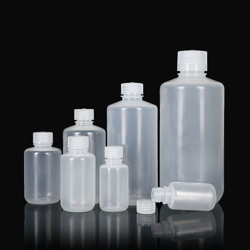 Розничная продажа с завода, пластиковая полипропиленовая коричневая белая прозрачная натуральная бутылка из полиэтилена высокой плотности с узким горлышком или с широким горлышком, реагент для лаборатории