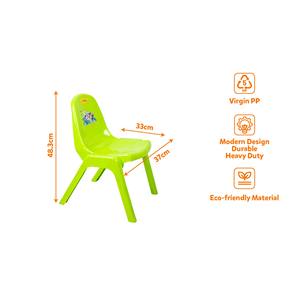 Silla Escolar Infantil Apilable de PP Ecológico Multicolor con Diseño de Animales, Resistente, para Preescolar y Parque, 37 x 33 x 48.3 cm - Product Image 4