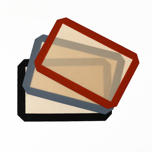 Tapis de cuisson en silicone antiadhésif professionnel pour macarons, biscuits et pâtisseries avec fibre résistante aux hautes températures - Product Image 2