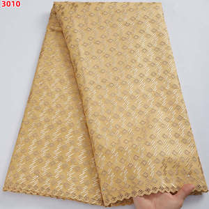 3010 venta al por mayor 100% algodón último 2022 bordado de <span class=keywords><strong>alta</strong></span> calidad Material de <span class=keywords><strong>costura</strong></span> tela de encaje seco africano para hombres o mujeres tela - Product Image 4