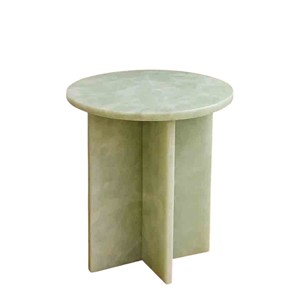 Mesa de Ónix Verde Natural, Encimera, Mueble de Salón, Mesa de Centro Redonda de Mármol Personalizada - Product Image 2