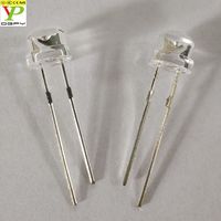 Tête de paille Led 5mm 4.8mm Diodes Led Rouge Vert Bleu Jaune Blanc Orange RGB avec lentille claire de l'eau Lentille diffuse laiteuse 1000pcs