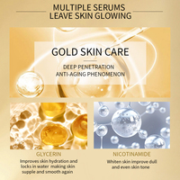 Sérum Visage Anti-Âge et Anti-Rides 24K Or et Niacinamide de Haute Qualité, Hydratant, Nourrissant