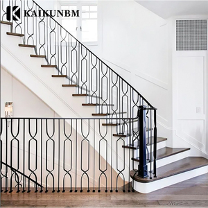 Kim loại công nghiệp cầu thang lan can cầu thang lan can sắt rèn cầu thang lan can cầu thang spindles - Product Image 2