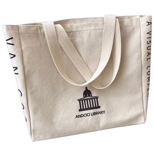 Borsa Tote in Tela di Cotone Personalizzata per Donna, Resistente, con Stampa Logo Personalizzata, Ideale come Borsa per lo Shopping <span class=keywords><strong>o</strong></span> Regalo - Product Image 1
