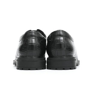Zapatos Clásicos Negros con Hebilla Doble Monk para Hombre - Zapatos de Alta Calidad Hechos a Mano para Otoño, Casuales, de Oficina y para la Carrera Profesional, que Aumentan la Estatura - Product Image 6