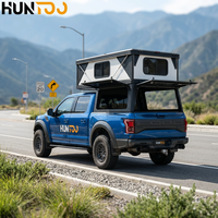Huntoo - Toldo de Aluminio para Camioneta, Aislado, Rígido, Plegable, con Bloqueo, para las Cuatro Estaciones, Compatible con RAM 1500