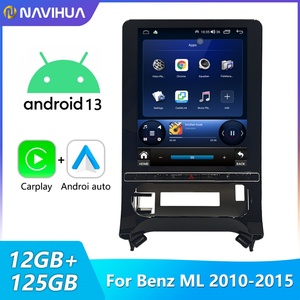 Système multimédia automobile Navihua, autoradio stéréo GPS, mise à niveau pour Mercedes-Benz ML GL 2010-2015 avec panneau d'éclairage ambiant pour passager - Product Image 2