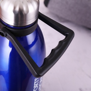 Custom Logo Vacuum Insulated Aqua <b>Flask</b> Water Bottle With Plastic Handle 1.2l 1.5l - Product Image 5