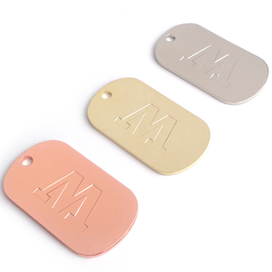 Plaque d'étiquette de Logo de marque en métal pour colliers de chien personnalisés bon marché - Product Image 3