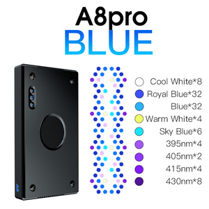 A8pro ii x כחול 240w/ספקטרום מלא הוביל אור עמיד אפליקציה wifi פלסטיק קל עמיד לתכנות עבור מלבן אלמוגים מלוטש תיבת מלבן אלמוגים - Product Image 2