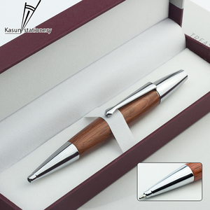 قلم حبر جاف صديق للبيئة قصير وسميك خشبي قلم حبر جاف ترويجي للهدايا - Product Image 5