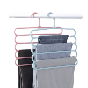 Porte-pantalon domestique multifonctionnel à pinces, pour le rangement et le séchage de serviettes, foulards et jupes, multi-niveaux - Product Image 4