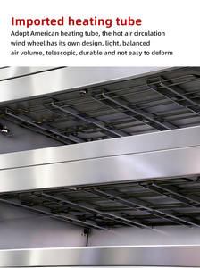 Four de cuisson électrique commercial à triple pont 9 plateaux avec étuve et vapeur pour pain grillé équipement de boulangerie complet - Product Image 3