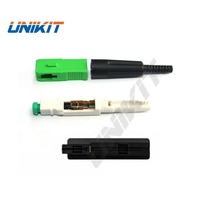 Conector Rápido de Fibra Óptica ESC925T, Precio de Fábrica UNIKIT, 100 Piezas/Lote, Conector Rápido Preincrustado SC APC