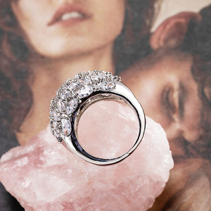las mujeres los hombres la anillos de circón cúbico de Micro Pave fila Bling CZ de moda anillo de cobre joyas de <span class=keywords><strong>Bohemia</strong></span> - Product Image 4